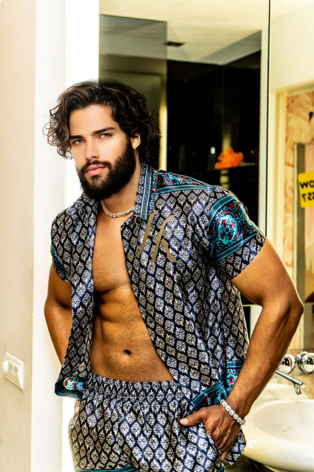 Beach Luxury handmade Silk Set - Elevate Your Style with Vibrant Spanish Fashion - Stay Cool and Look Flawless All Summer Long - kayibstrore