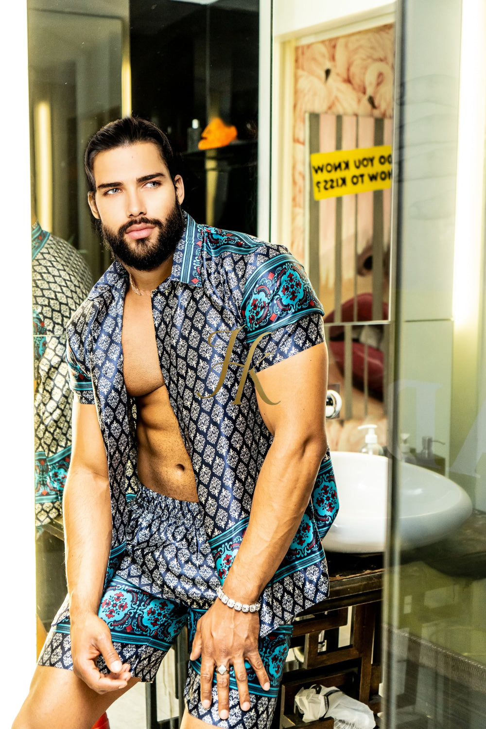 Beach Luxury handmade Silk Set - Elevate Your Style with Vibrant Spanish Fashion - Stay Cool and Look Flawless All Summer Long - kayibstrore