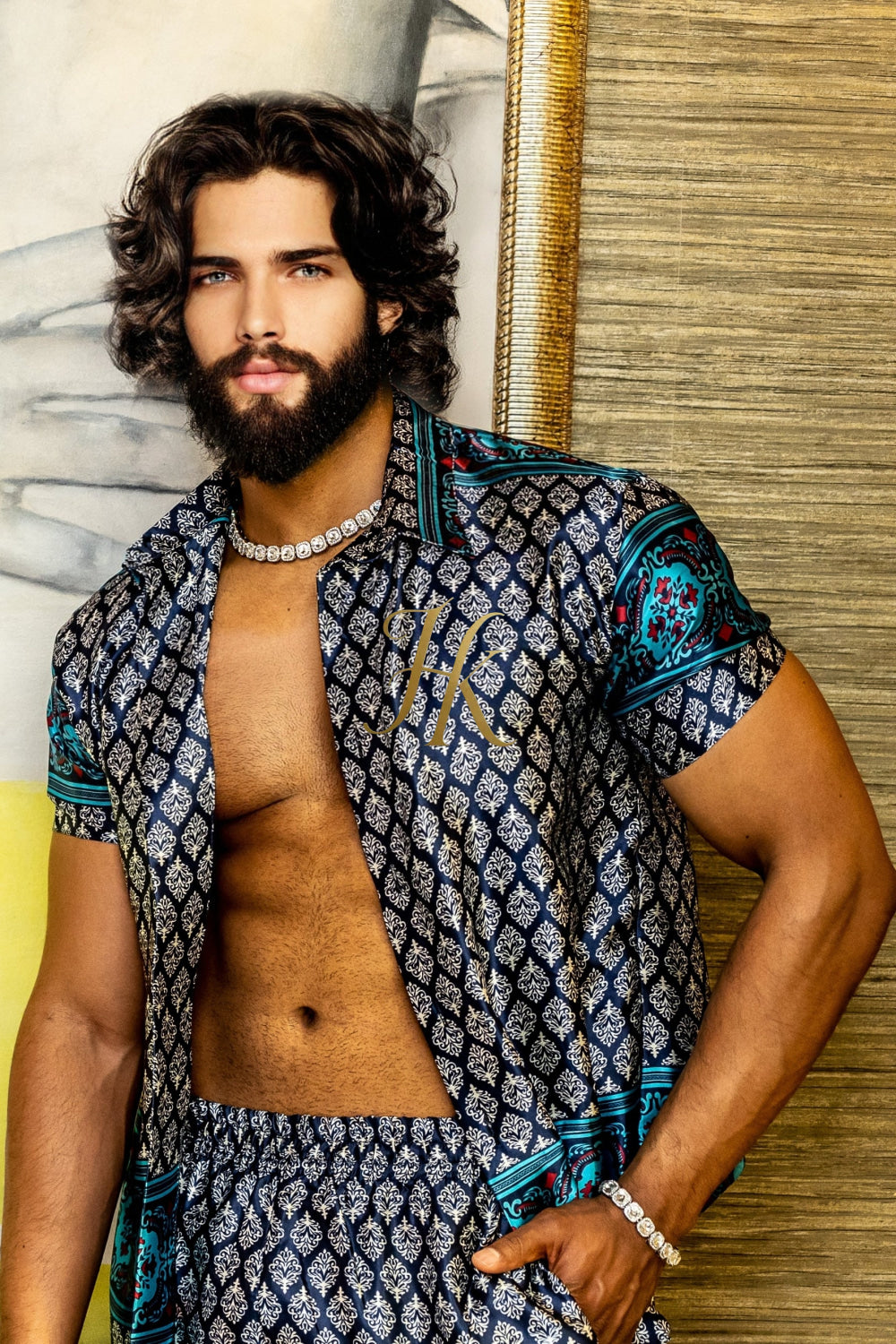 Beach Luxury handmade Silk Set - Elevate Your Style with Vibrant Spanish Fashion - Stay Cool and Look Flawless All Summer Long - kayibstrore