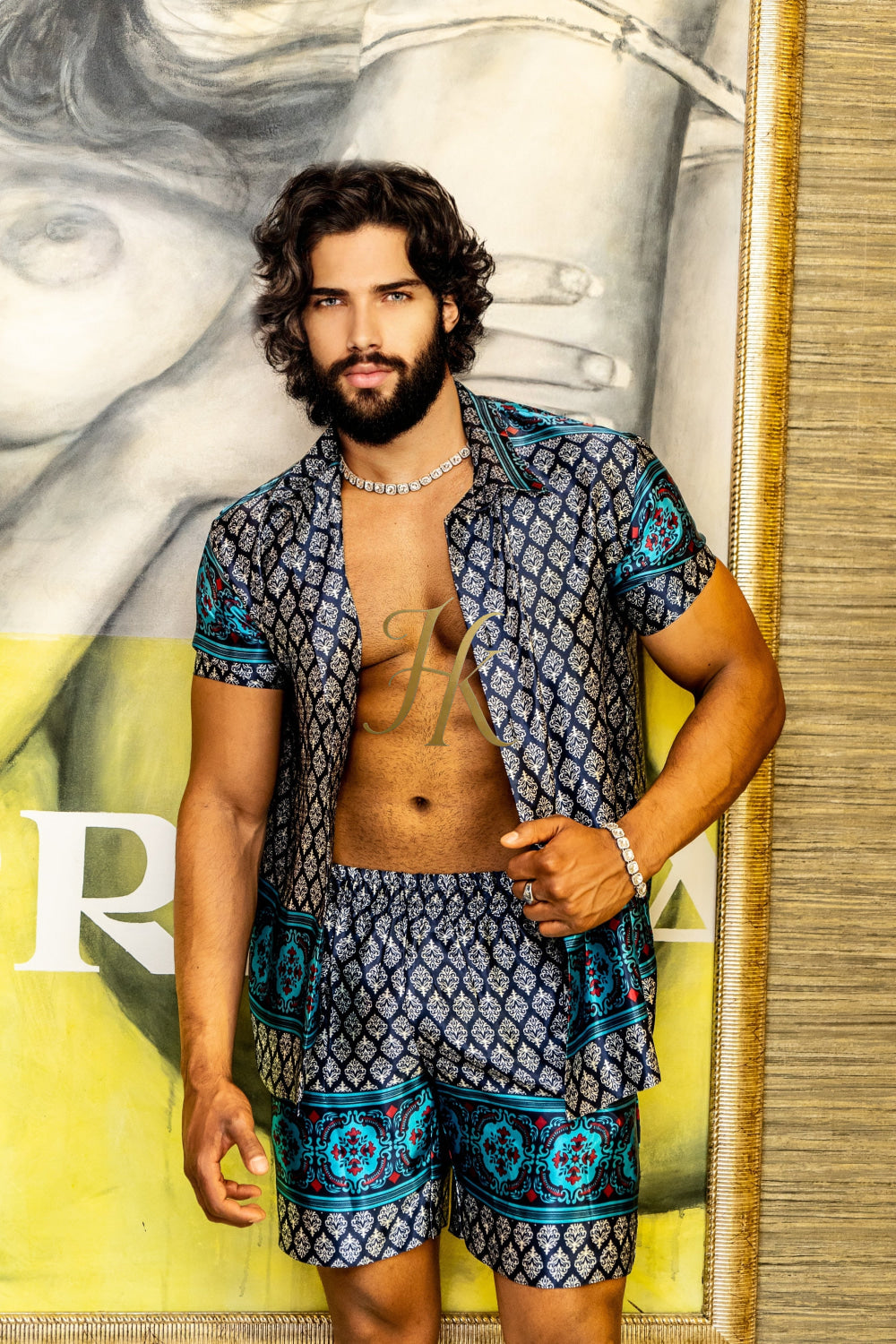 Beach Luxury handmade Silk Set - Elevate Your Style with Vibrant Spanish Fashion - Stay Cool and Look Flawless All Summer Long - kayibstrore