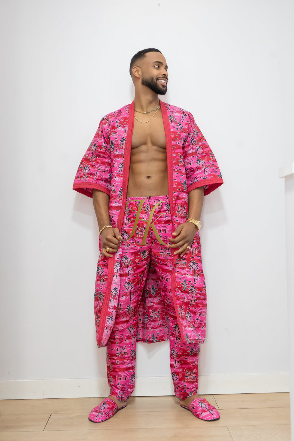 Luxury Handmade Kimono Boho hippie Set for Couples | African Ankara Pajama & Robe | Couple gifts - kayibstrore