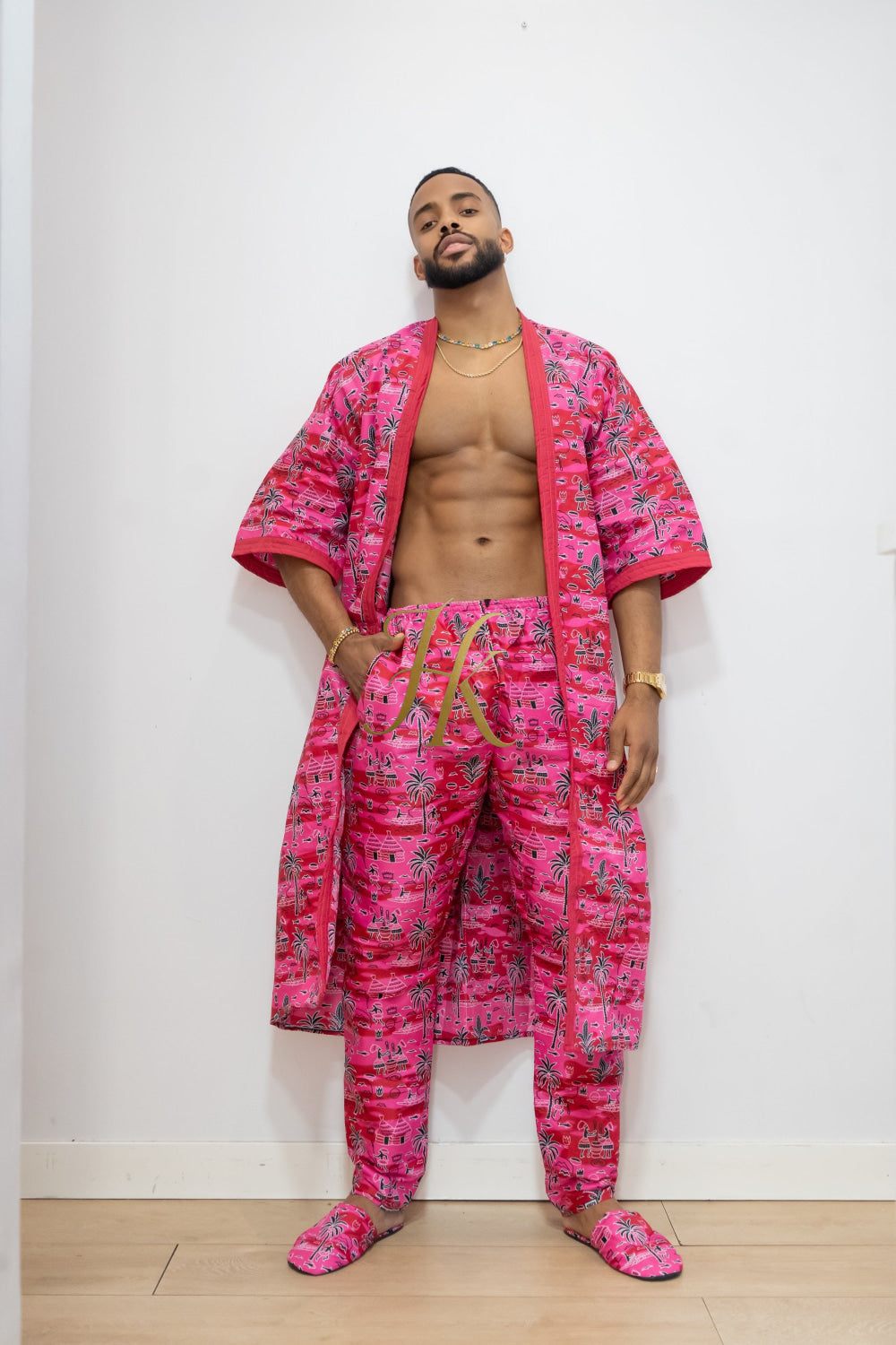 Luxury Handmade Kimono Boho hippie Set for Couples | African Ankara Pajama & Robe | Couple gifts - kayibstrore