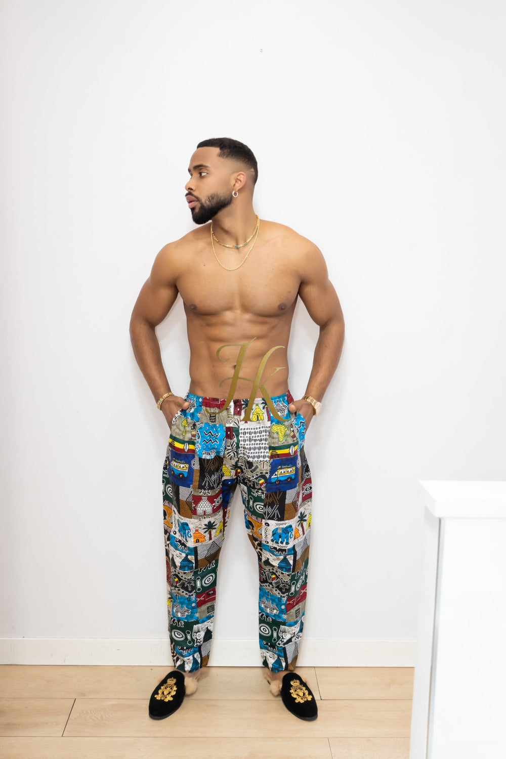 Summer Comfort and Style: Handmade Tribal Hippie summer beachwear Pants - Eco-Friendly & Versatile - kayibstrore