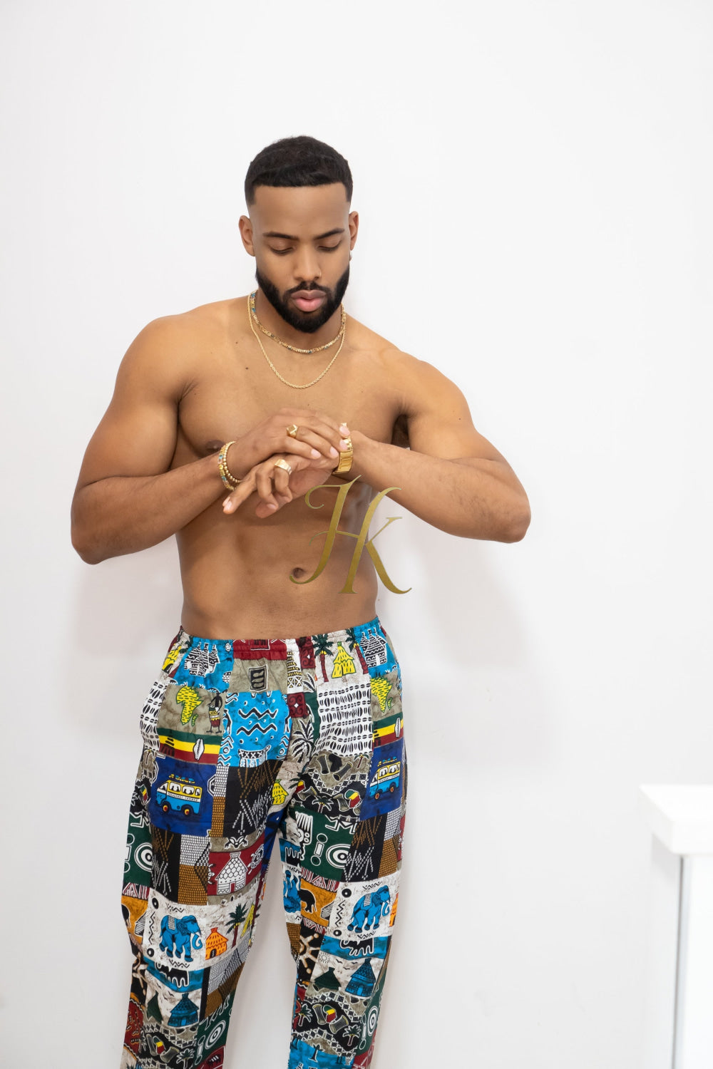 Summer Comfort and Style: Handmade Tribal Hippie summer beachwear Pants - Eco-Friendly & Versatile - kayibstrore