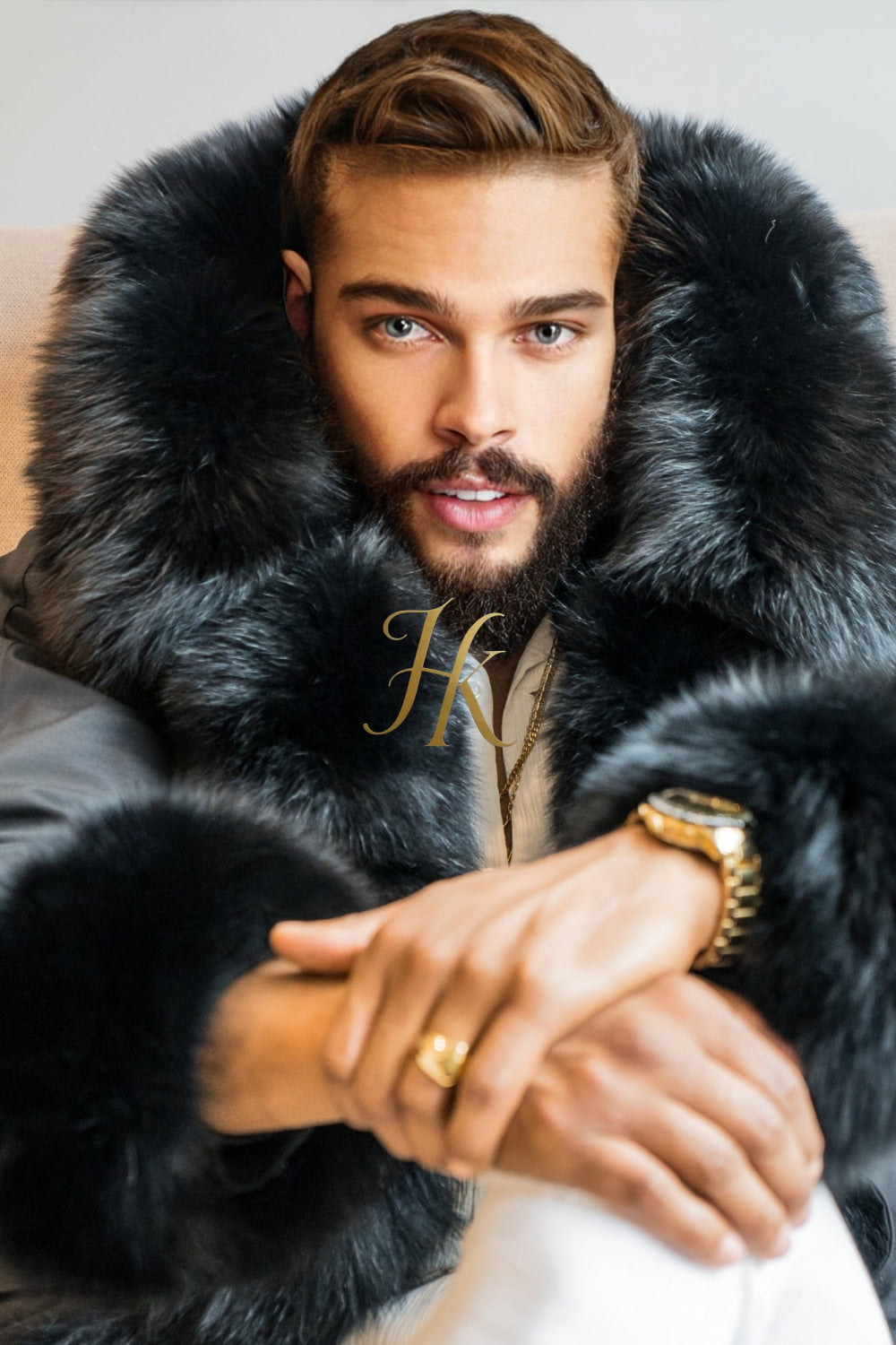 Unisex Luxury Eco-Friendly fox fur Coat - Stay Warm in Style and Sustainability - kayibstrore