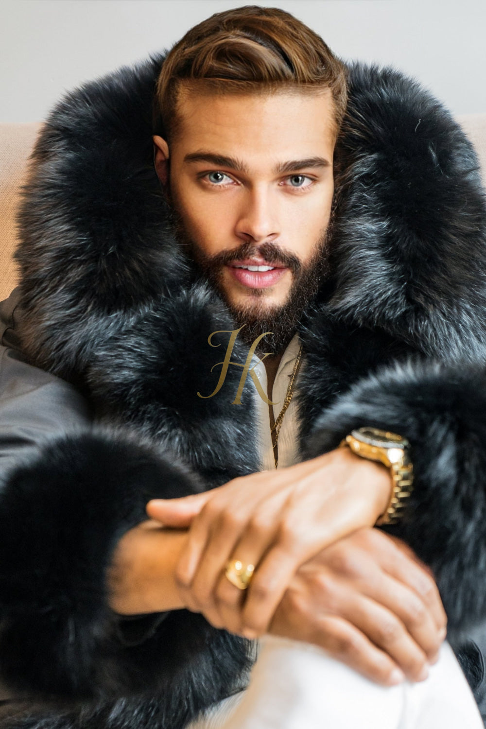 Unisex Luxury Eco-Friendly fox fur Coat - Stay Warm in Style and Sustainability - kayibstrore