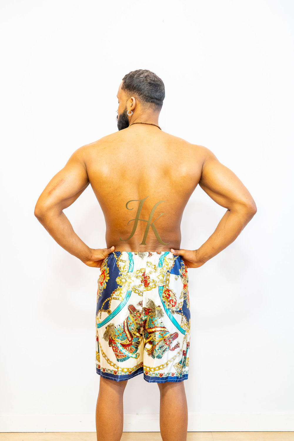 Luxury Handmade Silk Beach Shorts – Lightweight & Breathable Resort Wear - kayibstrore
