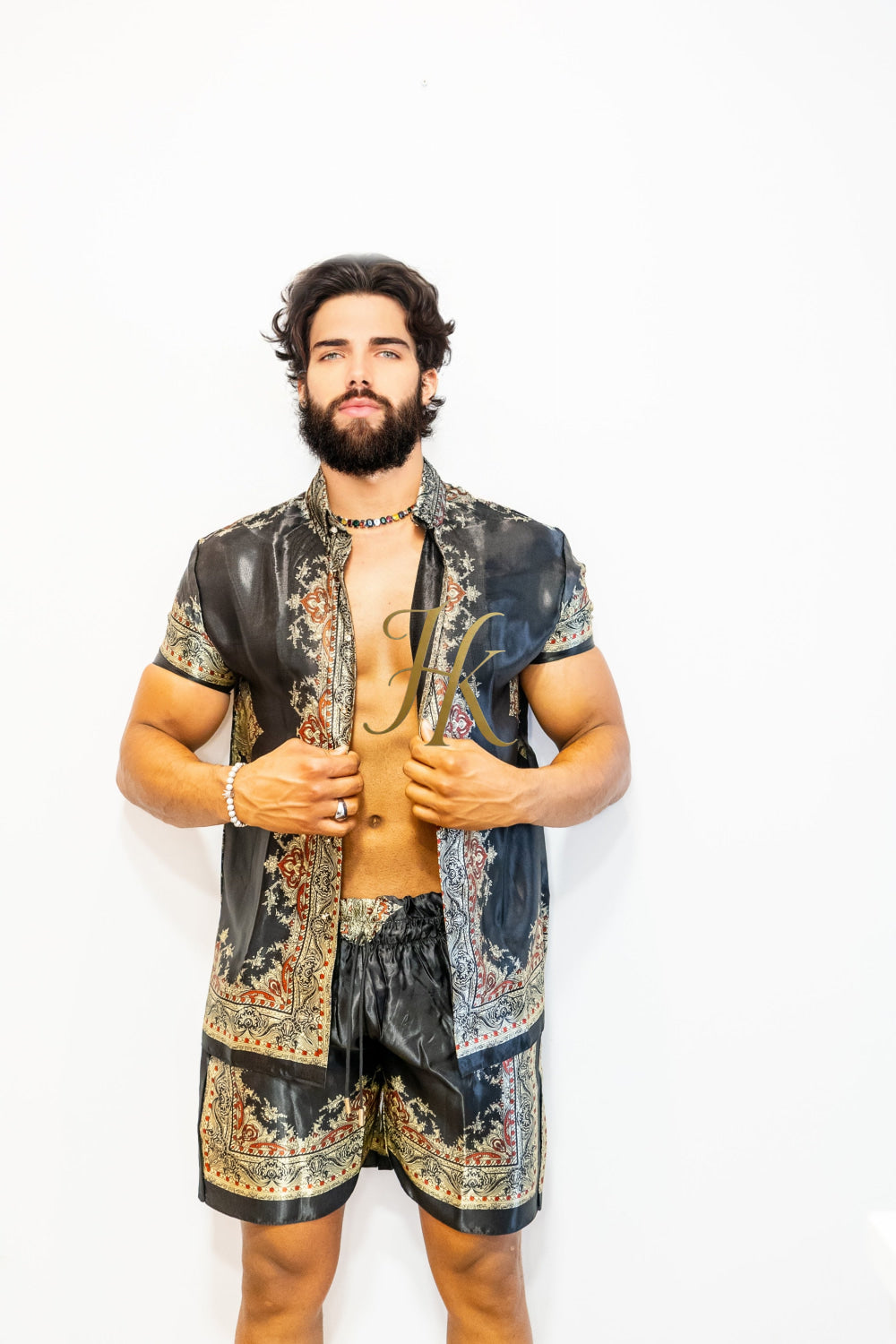 Barocco Men's Luxury Silk Dress Set - Comfort and Durability - kayibstrore