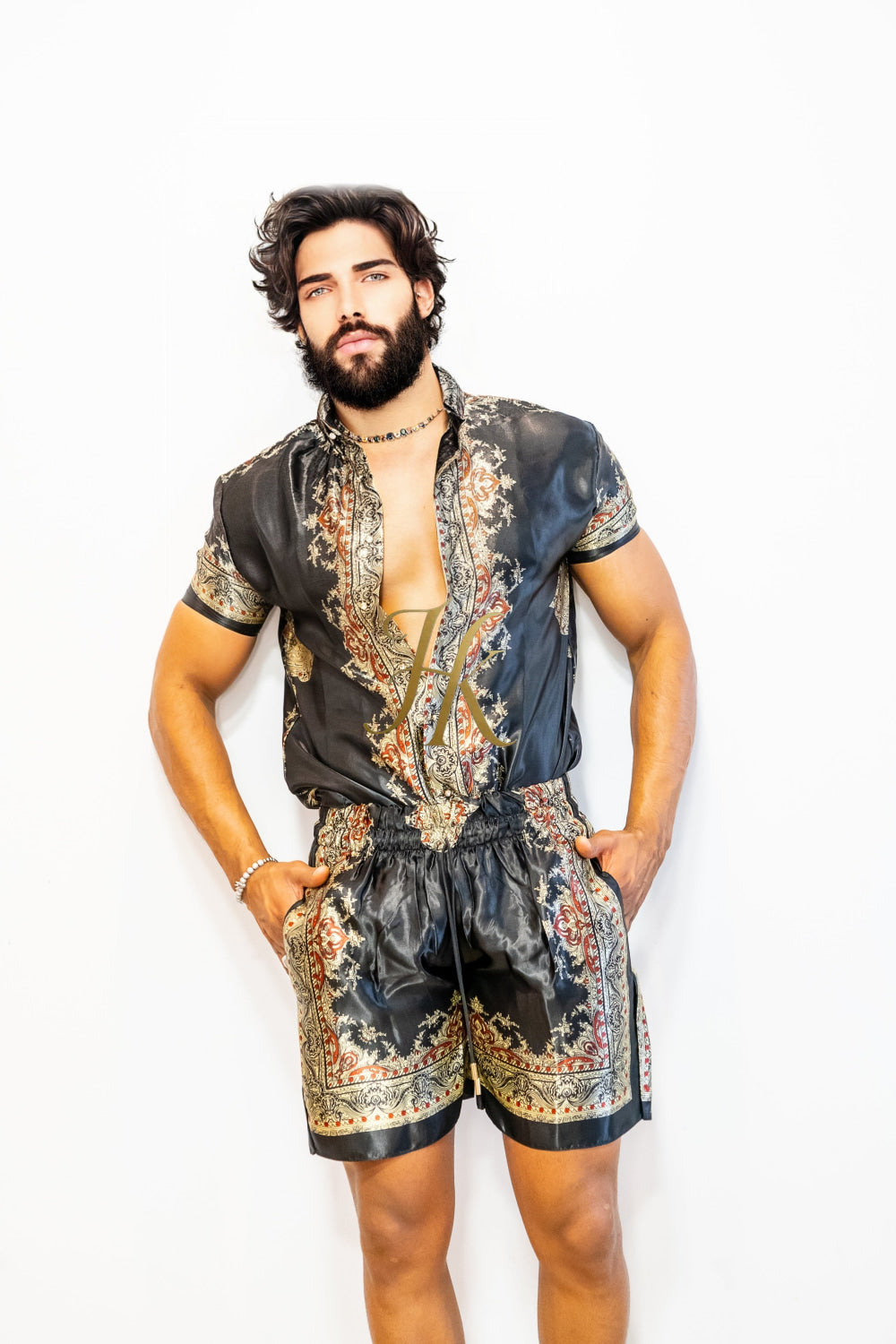 Barocco Men's Luxury Silk Dress Set - Comfort and Durability - kayibstrore