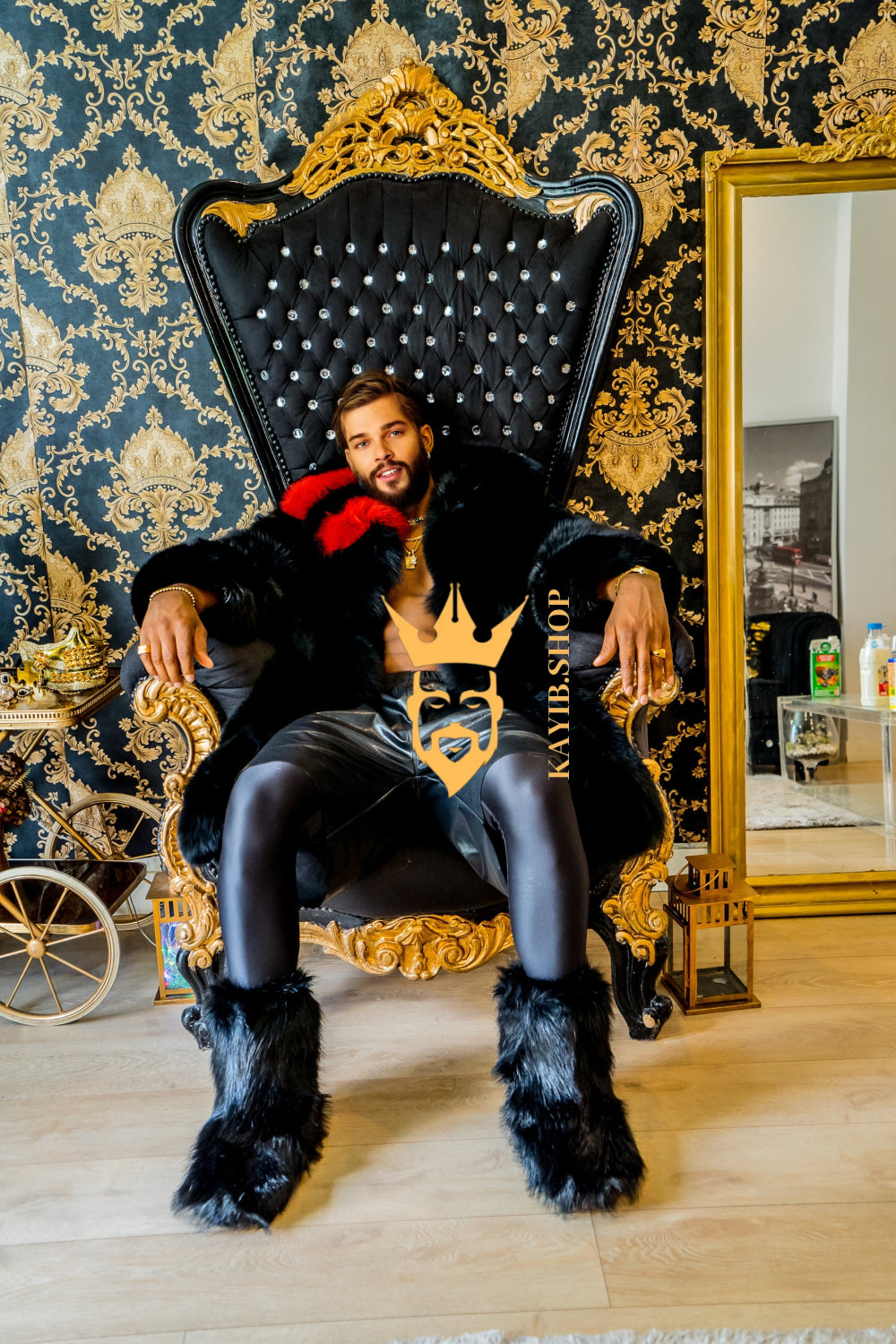 Winter Luxurious Fox Fur Coats for Men - Elevate Your Style and Warmth - kayibstrore