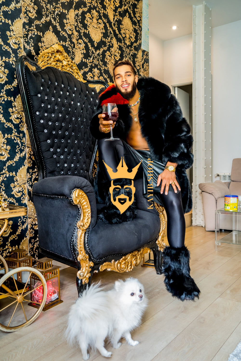 Winter Luxurious Fox Fur Coats for Men - Elevate Your Style and Warmth - kayibstrore