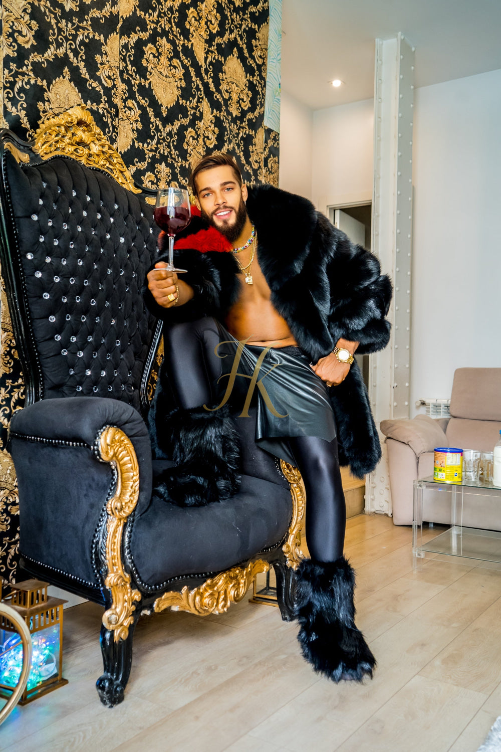 Winter Luxurious Fox Fur Coats for Men - Elevate Your Style and Warmth - kayibstrore