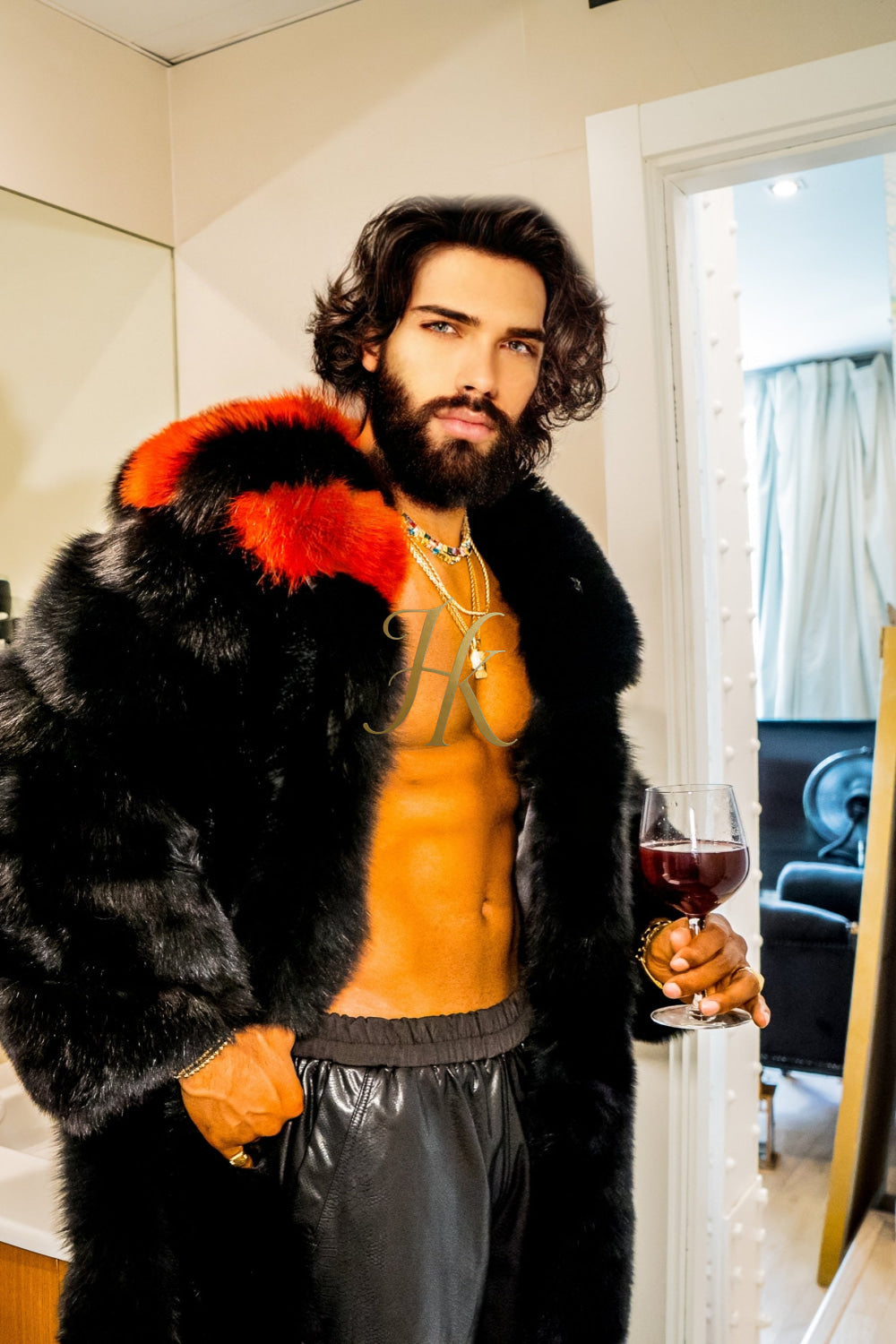 Luxurious Fox Fur Coats for Men - Elevate Your Style and Warmth" - kayibstrore