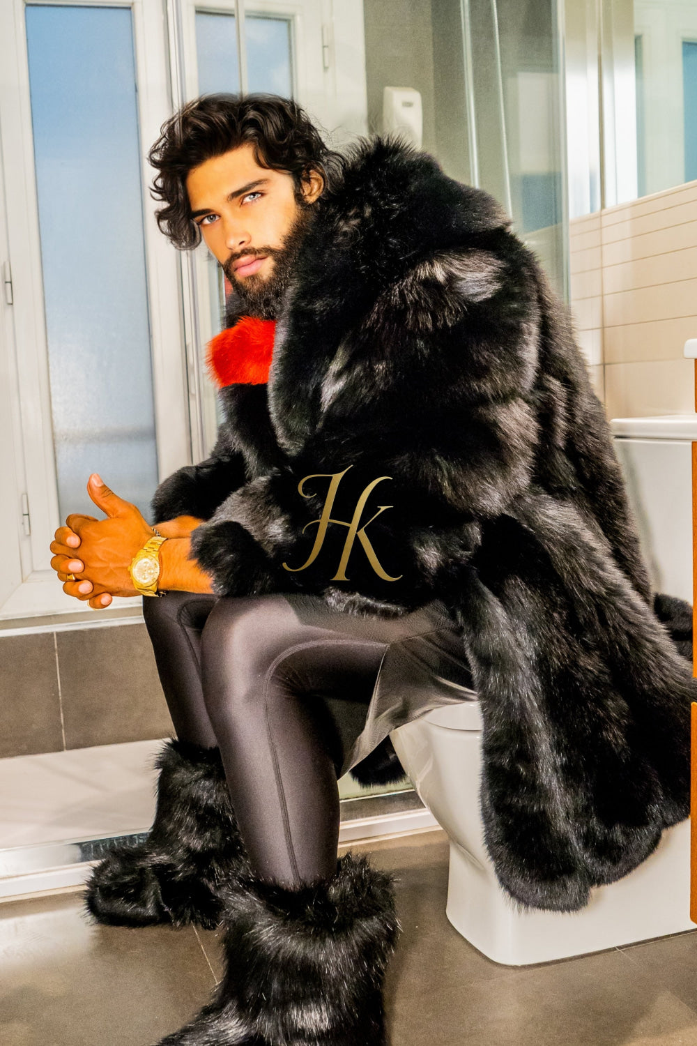 Luxurious Fox Fur Coats for Men - Elevate Your Style and Warmth" - kayibstrore