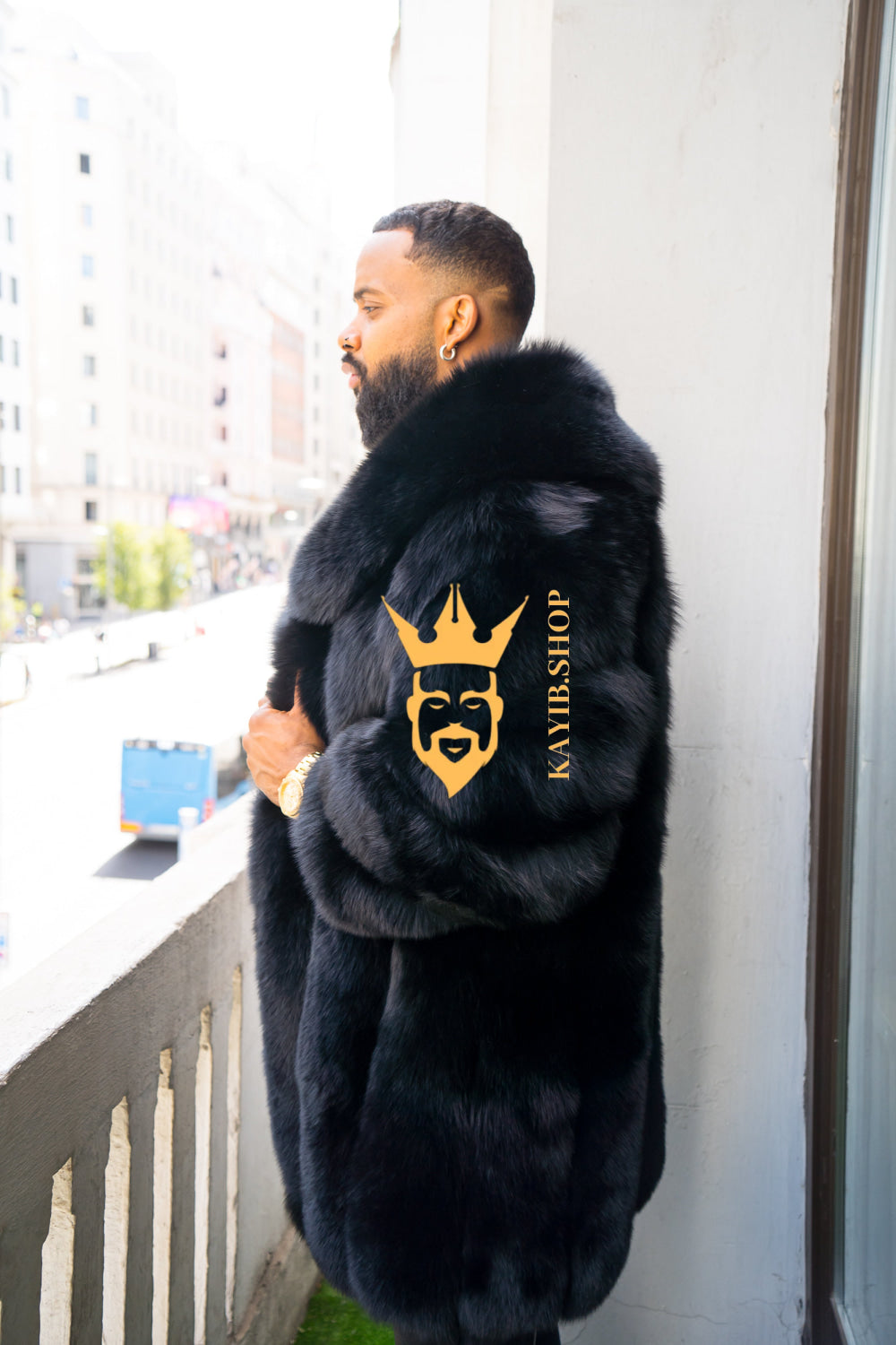 "Experience Opulence: Luxurious Fox Fur Coats for Men - Elevate Your Style and Warmth" - kayibstrore