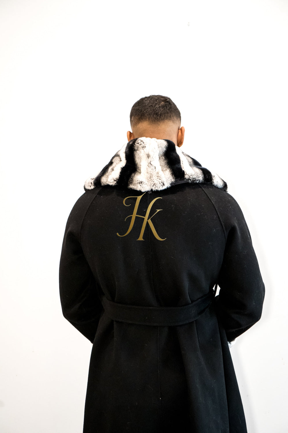 Winter Luxury Handmade Premium Cashmere & wool Real Fur Coats with Rex Rabbit Fur Colllar - kayibstrore
