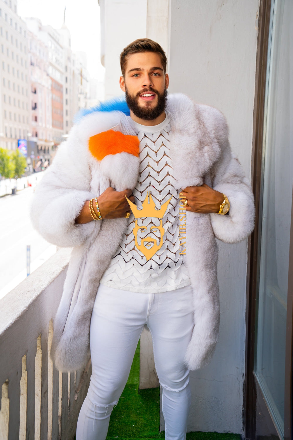 Winter Luxurious Fox Fur Coats for Men - Elevate Your Style and Warmth - kayibstrore