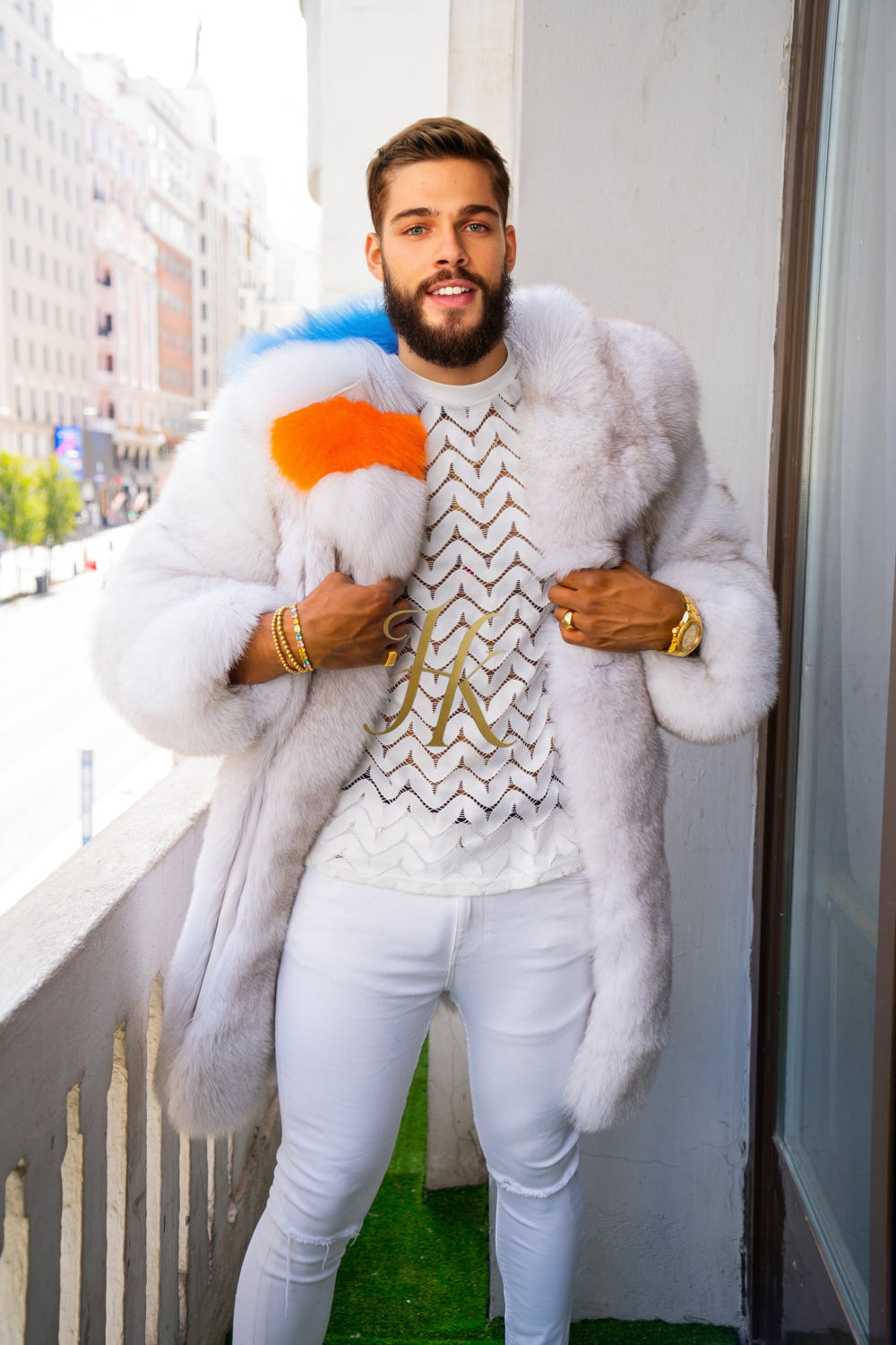 Winter Luxurious Fox Fur Coats for Men - Elevate Your Style and Warmth - kayibstrore