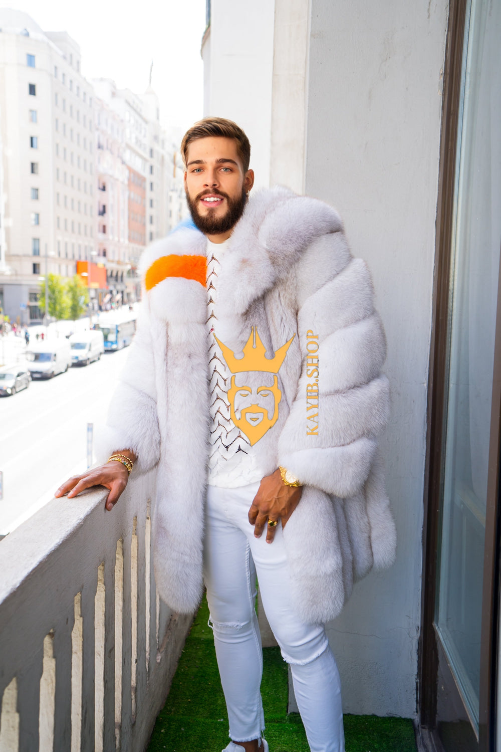 Winter Luxurious Fox Fur Coats for Men - Elevate Your Style and Warmth - kayibstrore