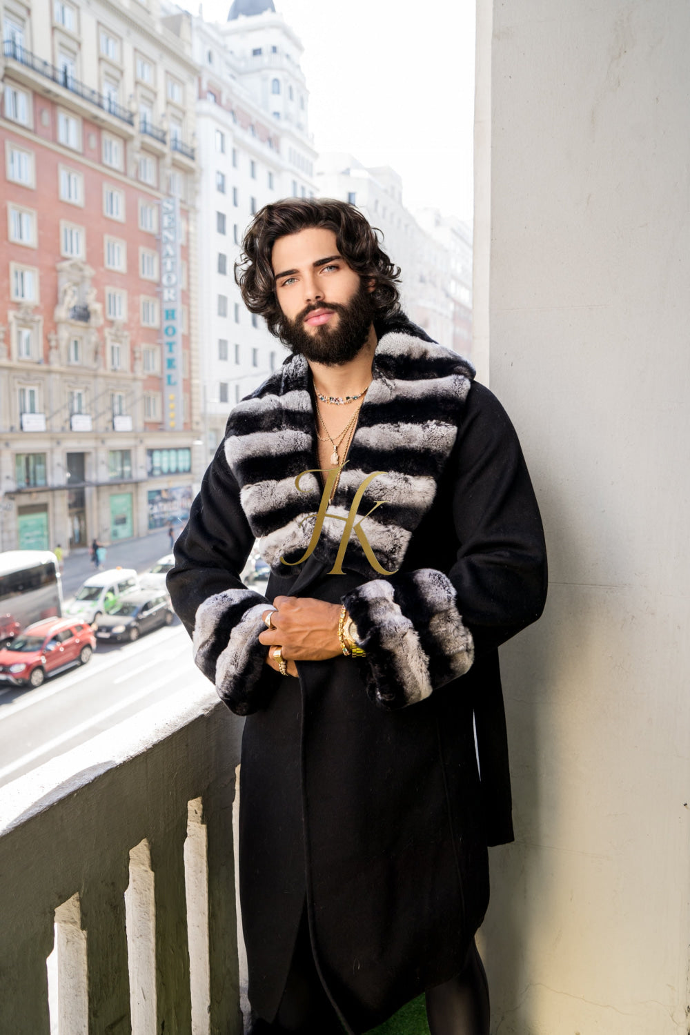 Fashion Luxury Handmade Premium Cashmere & wool Real Fur Coats with Rex Rabbit Fur Colllar - kayibstrore