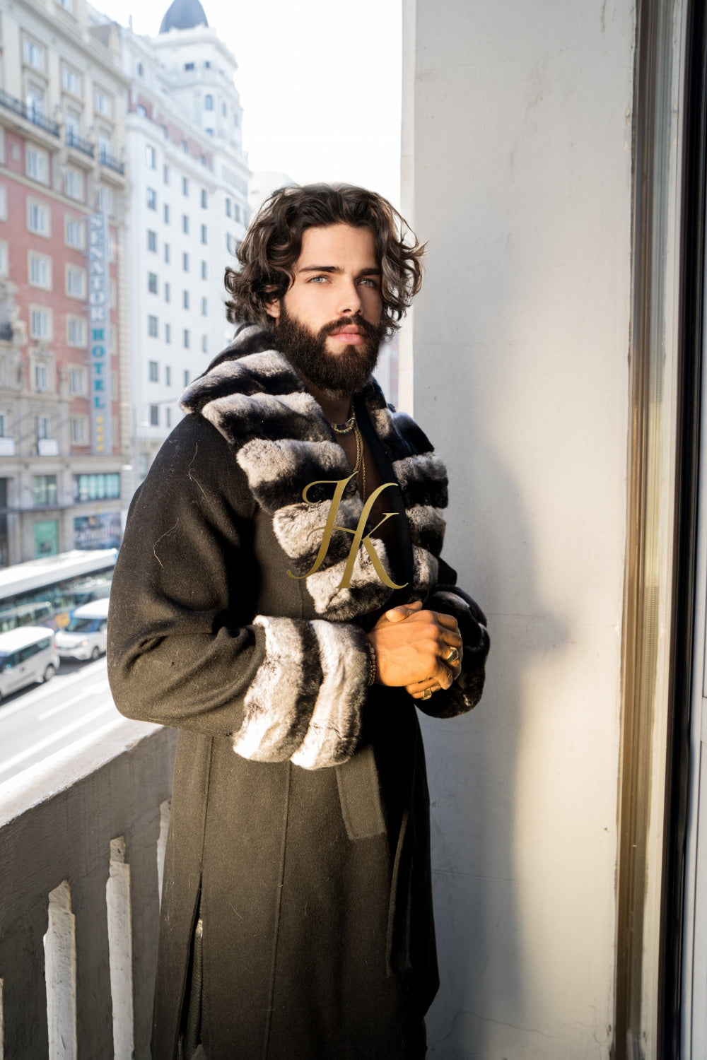 Luxury Handmade Premium Cashmere & wool Real Fur Coats with Rex Rabbit Fur Colllar - kayibstrore