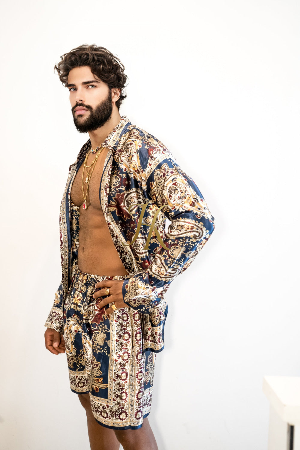 Luxury Silk shirt Set - Elevate Your Style with Vibrant Fashion - Stay Cool and Look Flawless All Summer Long - kayibstrore