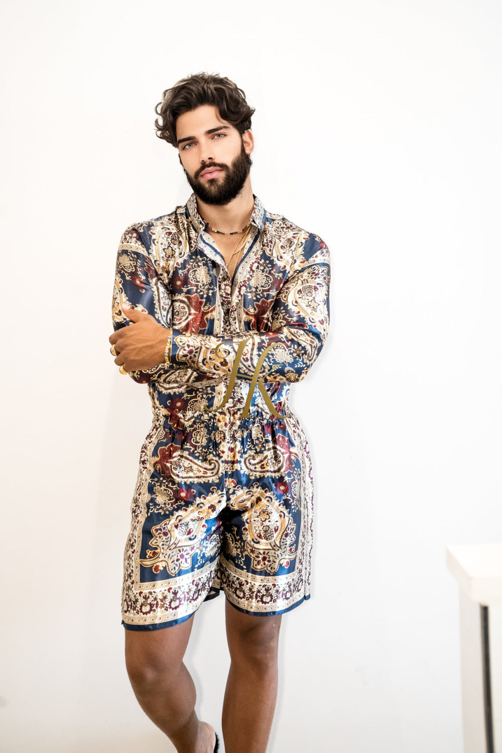 Luxury Silk shirt Set - Elevate Your Style with Vibrant Fashion - Stay Cool and Look Flawless All Summer Long - kayibstrore