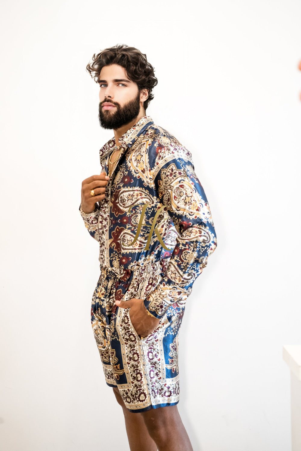Luxury Silk shirt Set - Elevate Your Style with Vibrant Fashion - Stay Cool and Look Flawless All Summer Long - kayibstrore