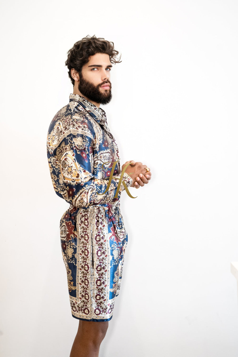 Luxury Silk shirt Set - Elevate Your Style with Vibrant Fashion - Stay Cool and Look Flawless All Summer Long - kayibstrore