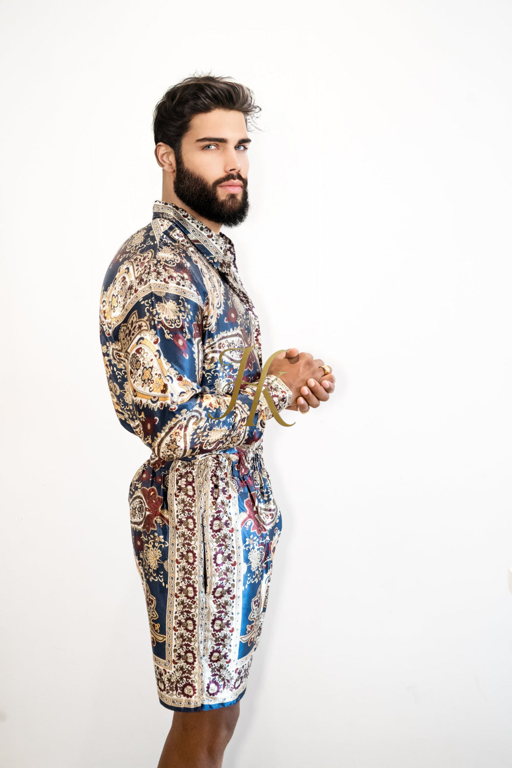 Luxury Silk shirt Set - Elevate Your Style with Vibrant Fashion - Stay Cool and Look Flawless All Summer Long - kayibstrore