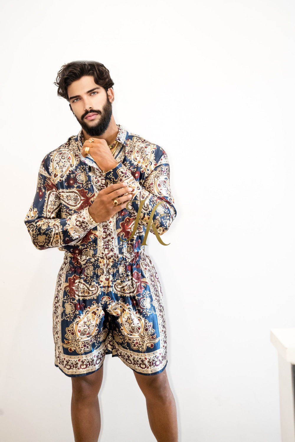 Luxury Silk shirt Set - Elevate Your Style with Vibrant Fashion - Stay Cool and Look Flawless All Summer Long - kayibstrore