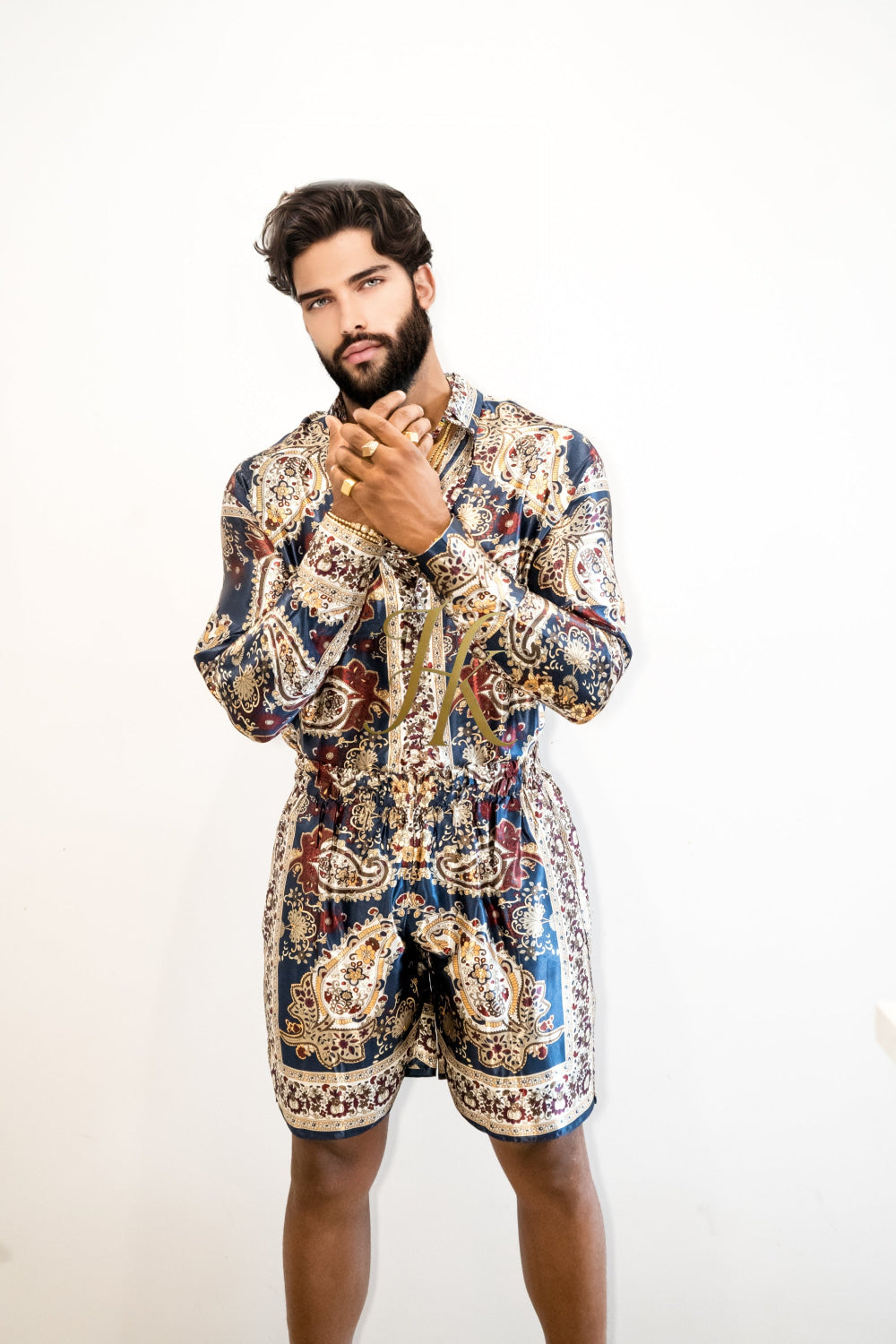 Luxury Silk shirt Set - Elevate Your Style with Vibrant Fashion - Stay Cool and Look Flawless All Summer Long - kayibstrore