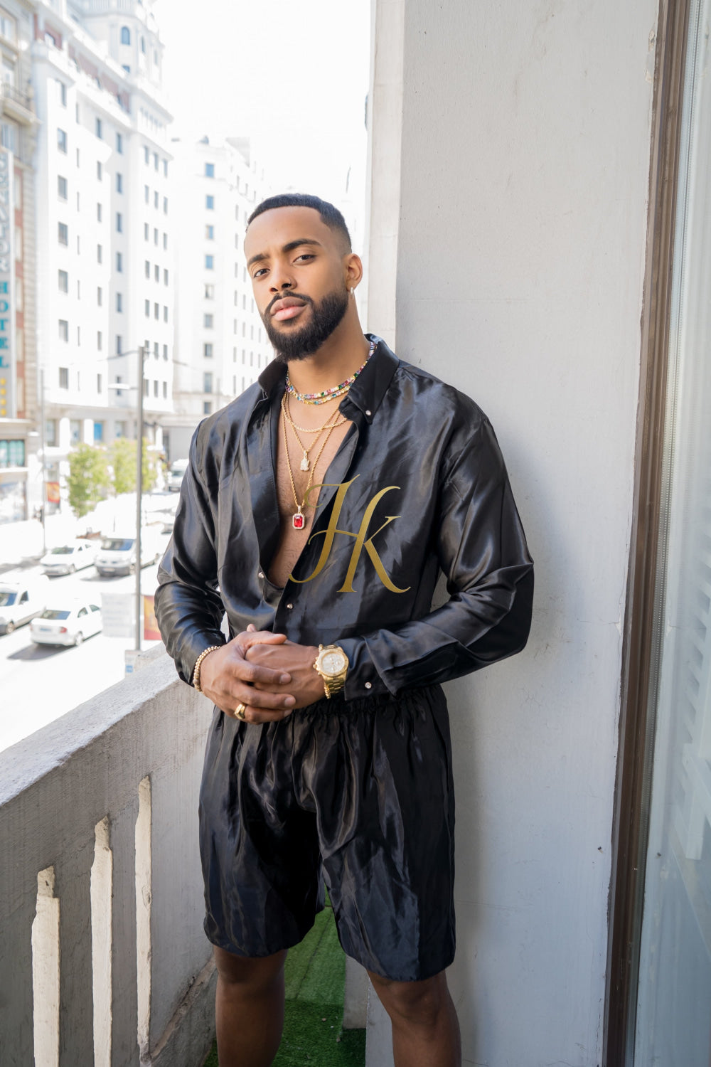 Men's Apparel Silk Shirt Set - Elevate Your Style with Pure Luxury - Hand-Sewn for Impeccable Quality - kayibstrore