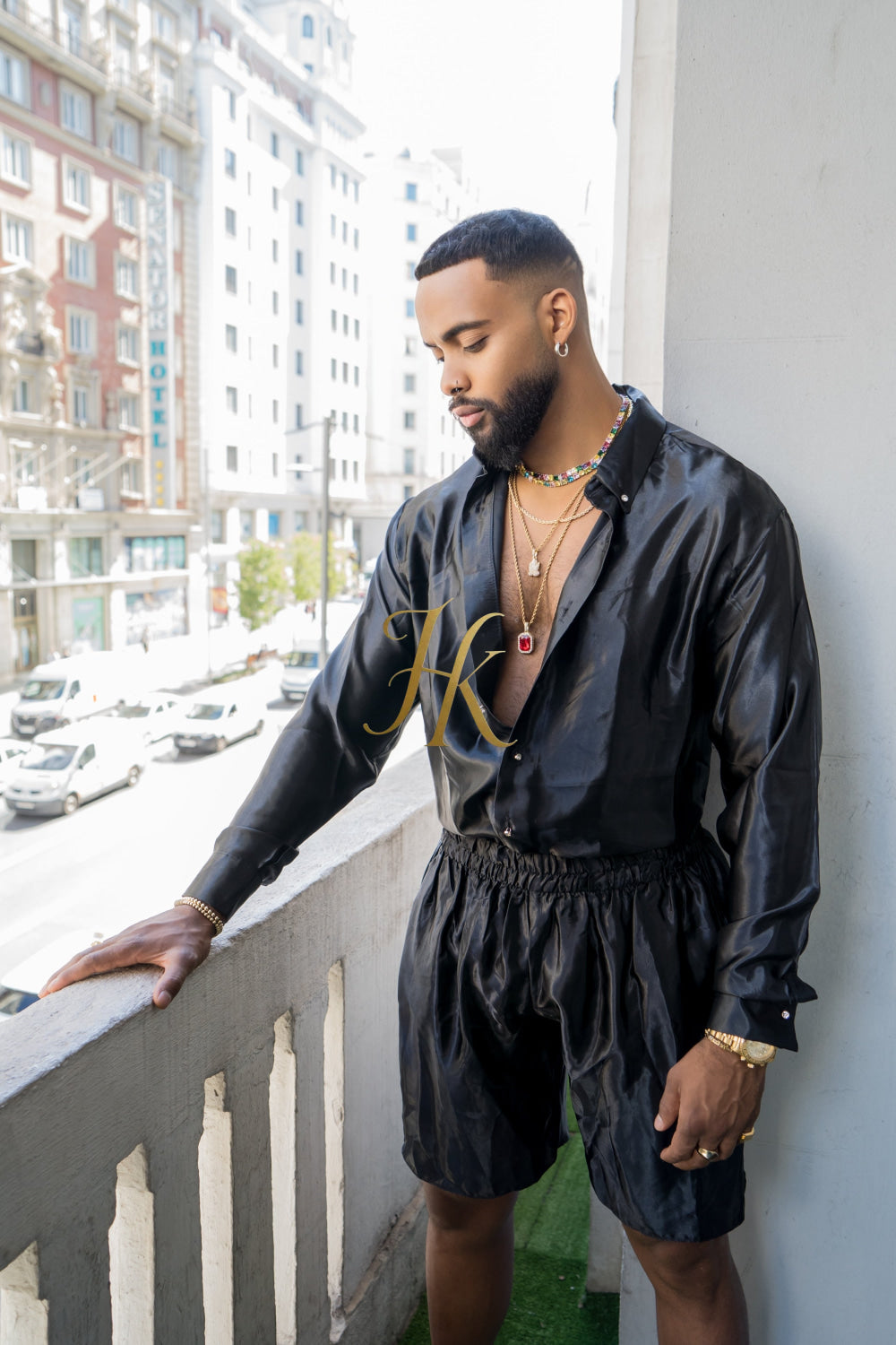 Men's Apparel Silk Shirt Set - Elevate Your Style with Pure Luxury - Hand-Sewn for Impeccable Quality - kayibstrore