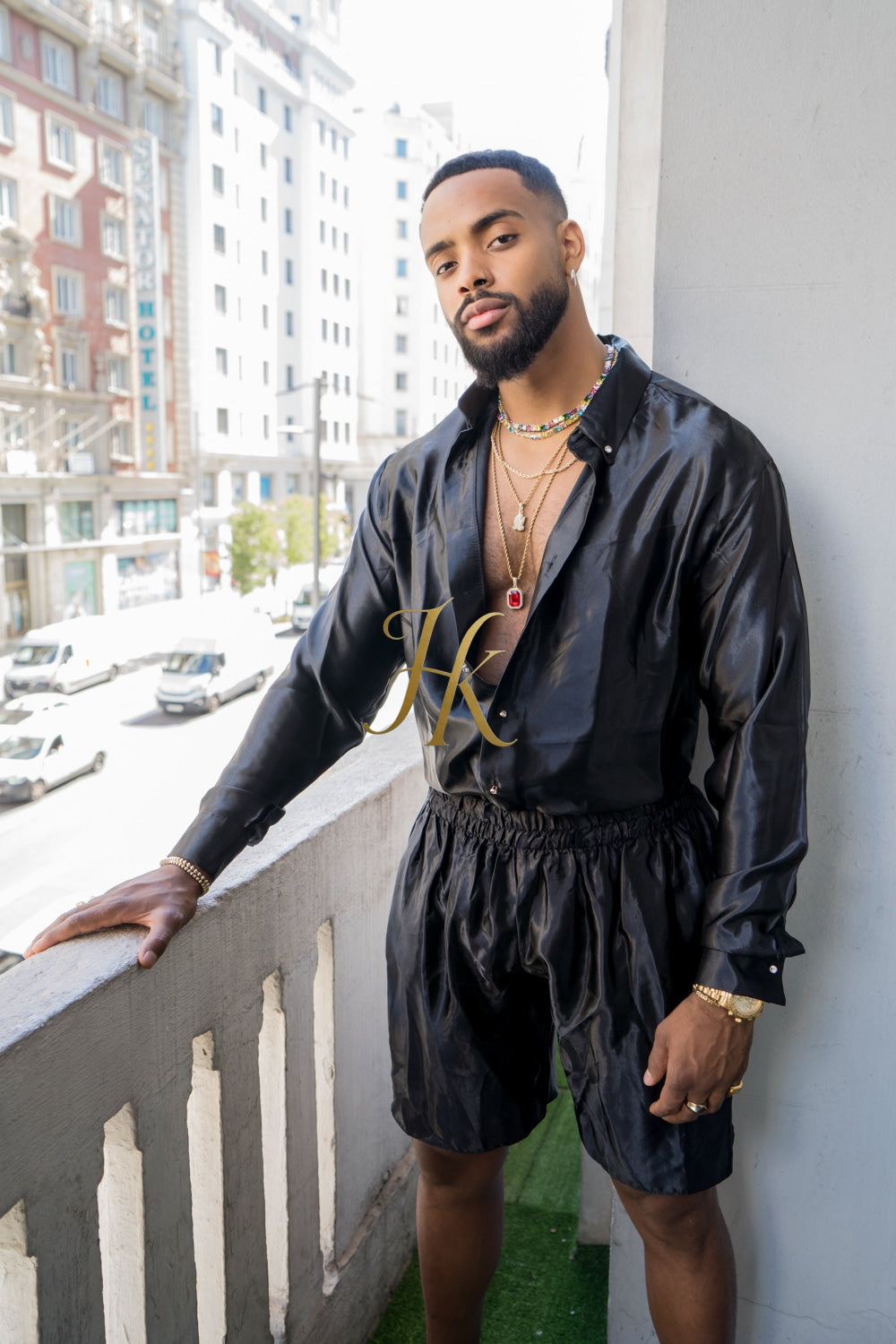 Men's Apparel Silk Shirt Set - Elevate Your Style with Pure Luxury - Hand-Sewn for Impeccable Quality - kayibstrore