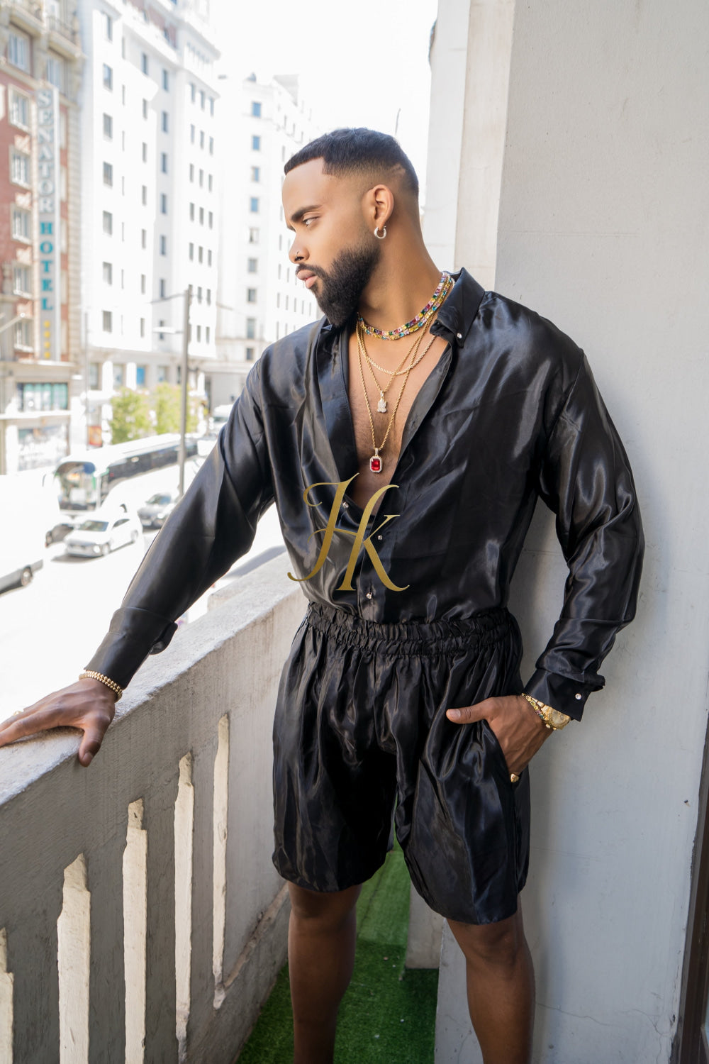 Men's Apparel Silk Shirt Set - Elevate Your Style with Pure Luxury - Hand-Sewn for Impeccable Quality - kayibstrore