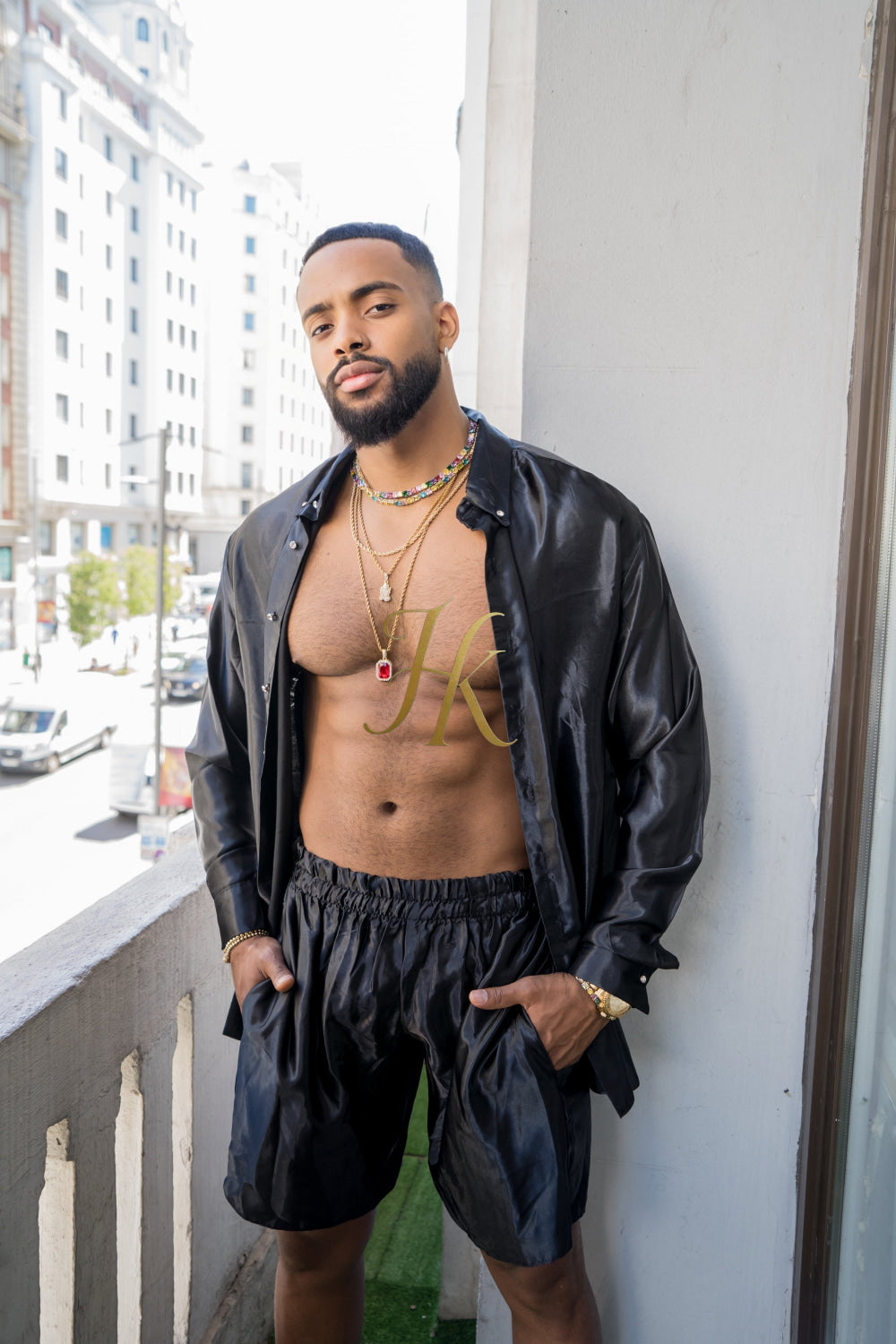 Men's Apparel Silk Shirt Set - Elevate Your Style with Pure Luxury - Hand-Sewn for Impeccable Quality - kayibstrore