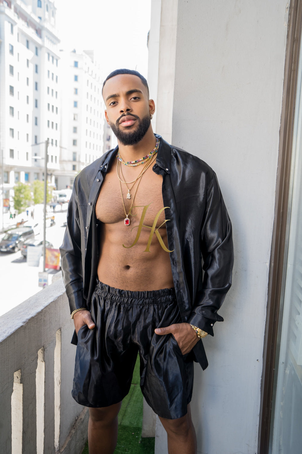 Men's Apparel Silk Shirt Set - Elevate Your Style with Pure Luxury - Hand-Sewn for Impeccable Quality - kayibstrore