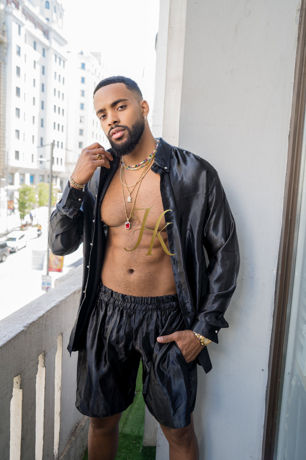 Men's Apparel Silk Shirt Set - Elevate Your Style with Pure Luxury - Hand-Sewn for Impeccable Quality - kayibstrore