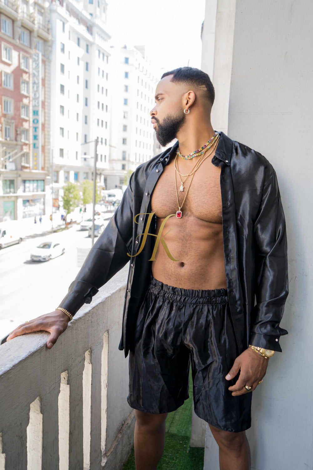 Men's Apparel Silk Shirt Set - Elevate Your Style with Pure Luxury - Hand-Sewn for Impeccable Quality - kayibstrore