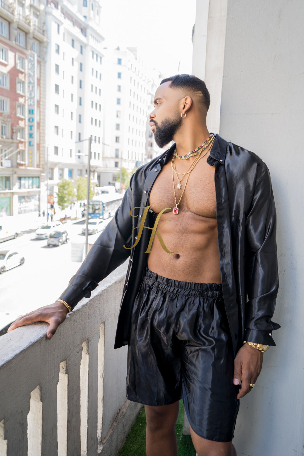 Men's Apparel Silk Shirt Set - Elevate Your Style with Pure Luxury - Hand-Sewn for Impeccable Quality - kayibstrore