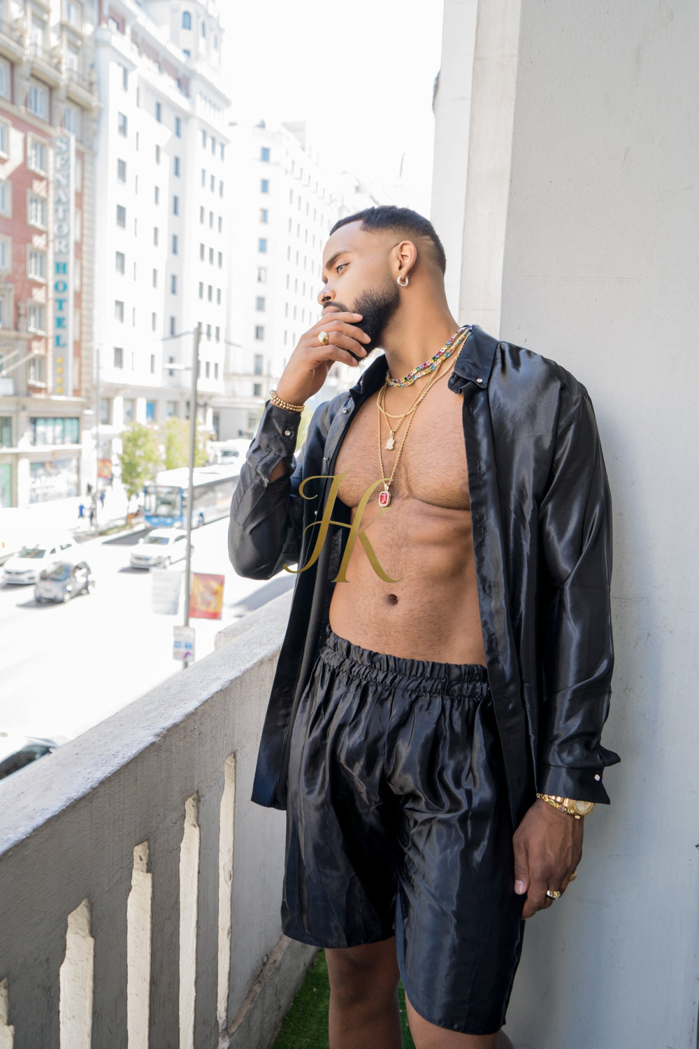 Men's Apparel Silk Shirt Set - Elevate Your Style with Pure Luxury - Hand-Sewn for Impeccable Quality - kayibstrore