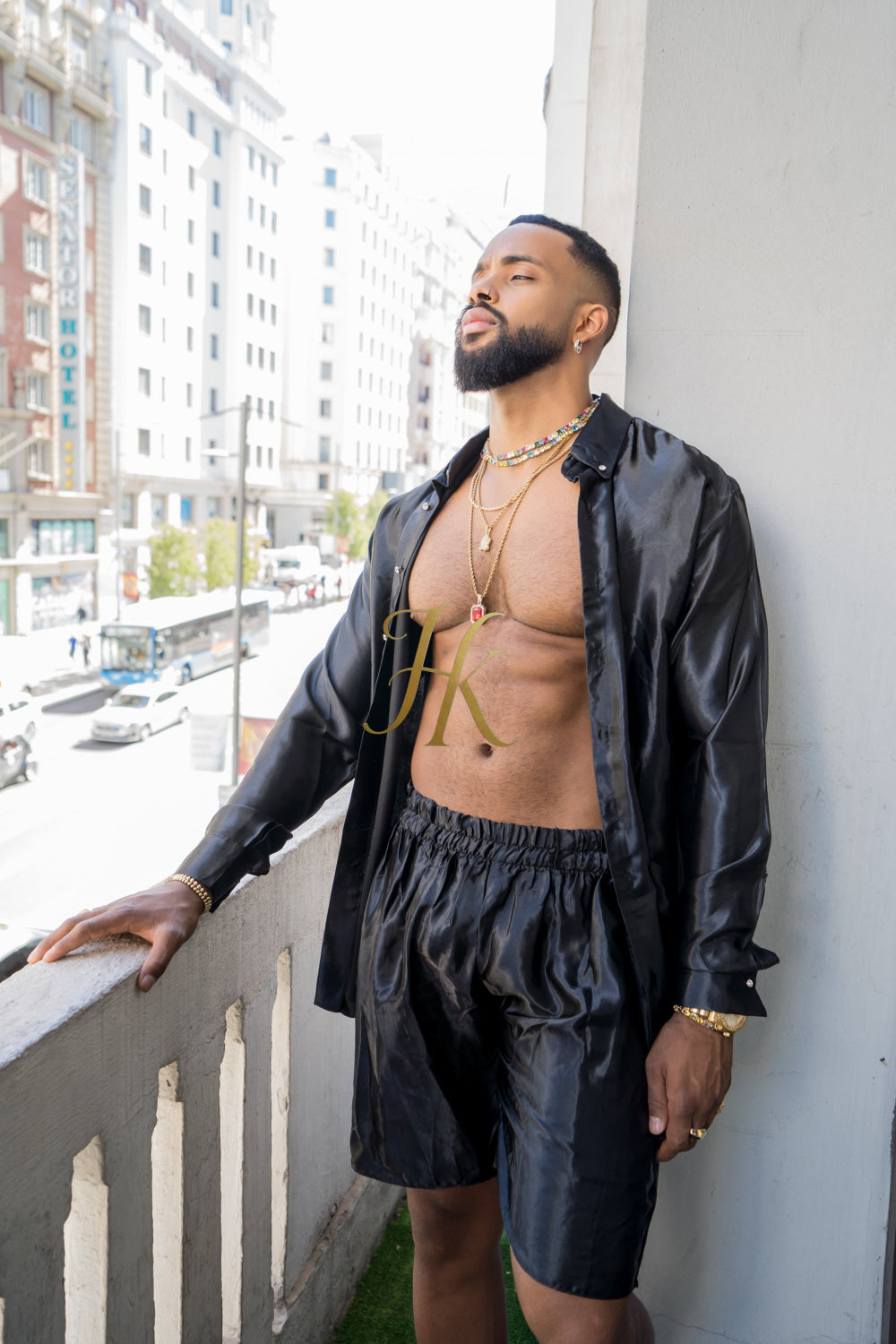 Men's Apparel Silk Shirt Set - Elevate Your Style with Pure Luxury - Hand-Sewn for Impeccable Quality - kayibstrore