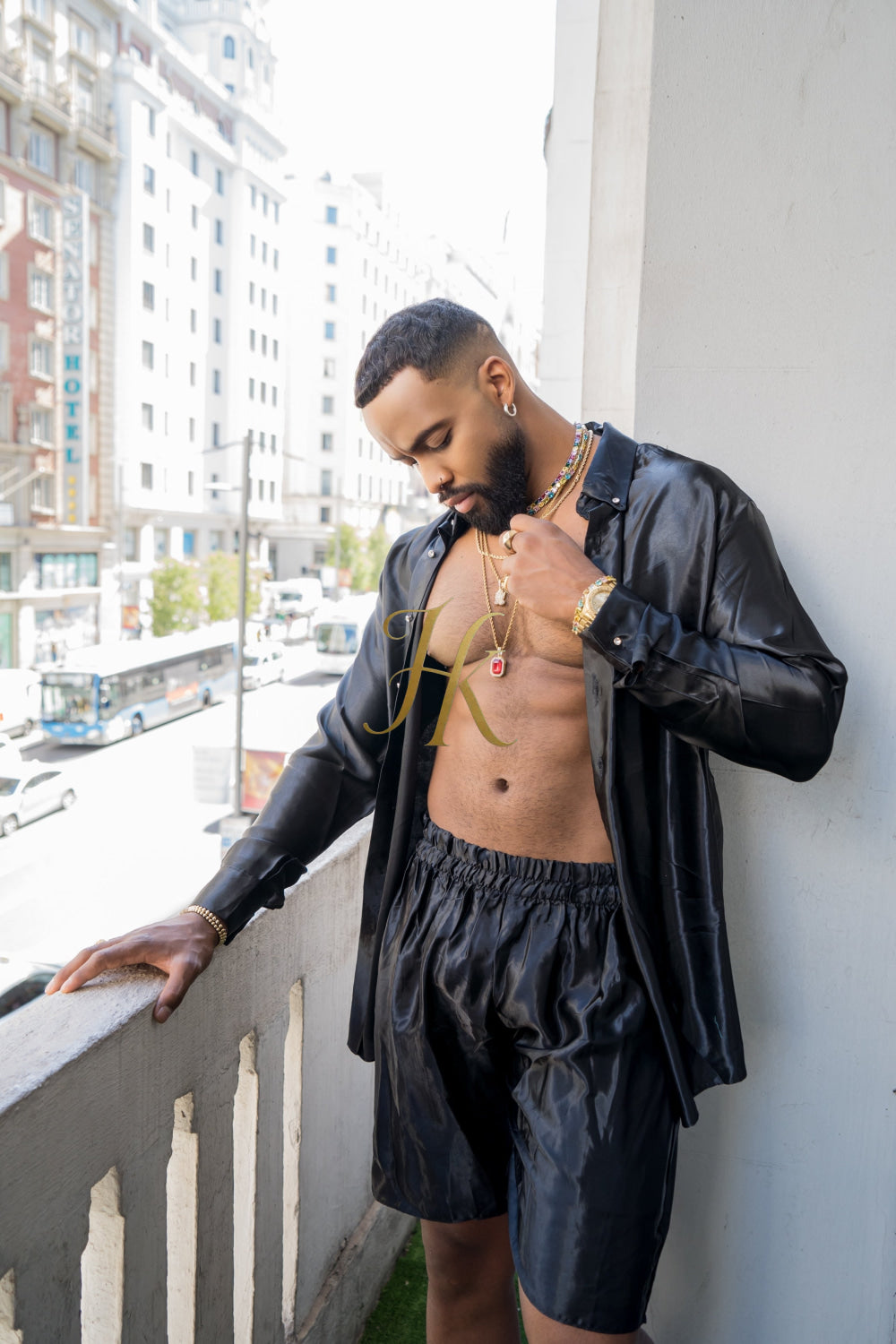 Men's Apparel Silk Shirt Set - Elevate Your Style with Pure Luxury - Hand-Sewn for Impeccable Quality - kayibstrore