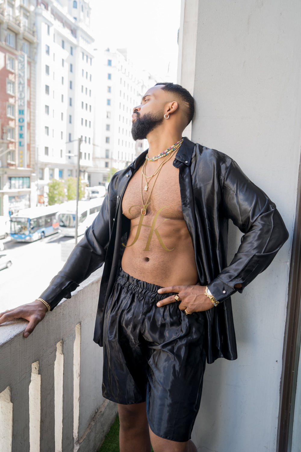 Men's Apparel Silk Shirt Set - Elevate Your Style with Pure Luxury - Hand-Sewn for Impeccable Quality - kayibstrore