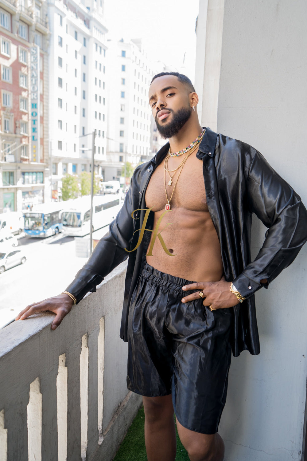 Men's Apparel Silk Shirt Set - Elevate Your Style with Pure Luxury - Hand-Sewn for Impeccable Quality - kayibstrore