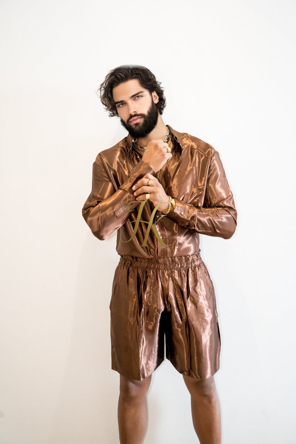 Handmade Luxury Silk shirt Set - Elevate Your Style with Vibrant Fashion - Stay Cool and Look Flawless All Summer Long - kayibstrore