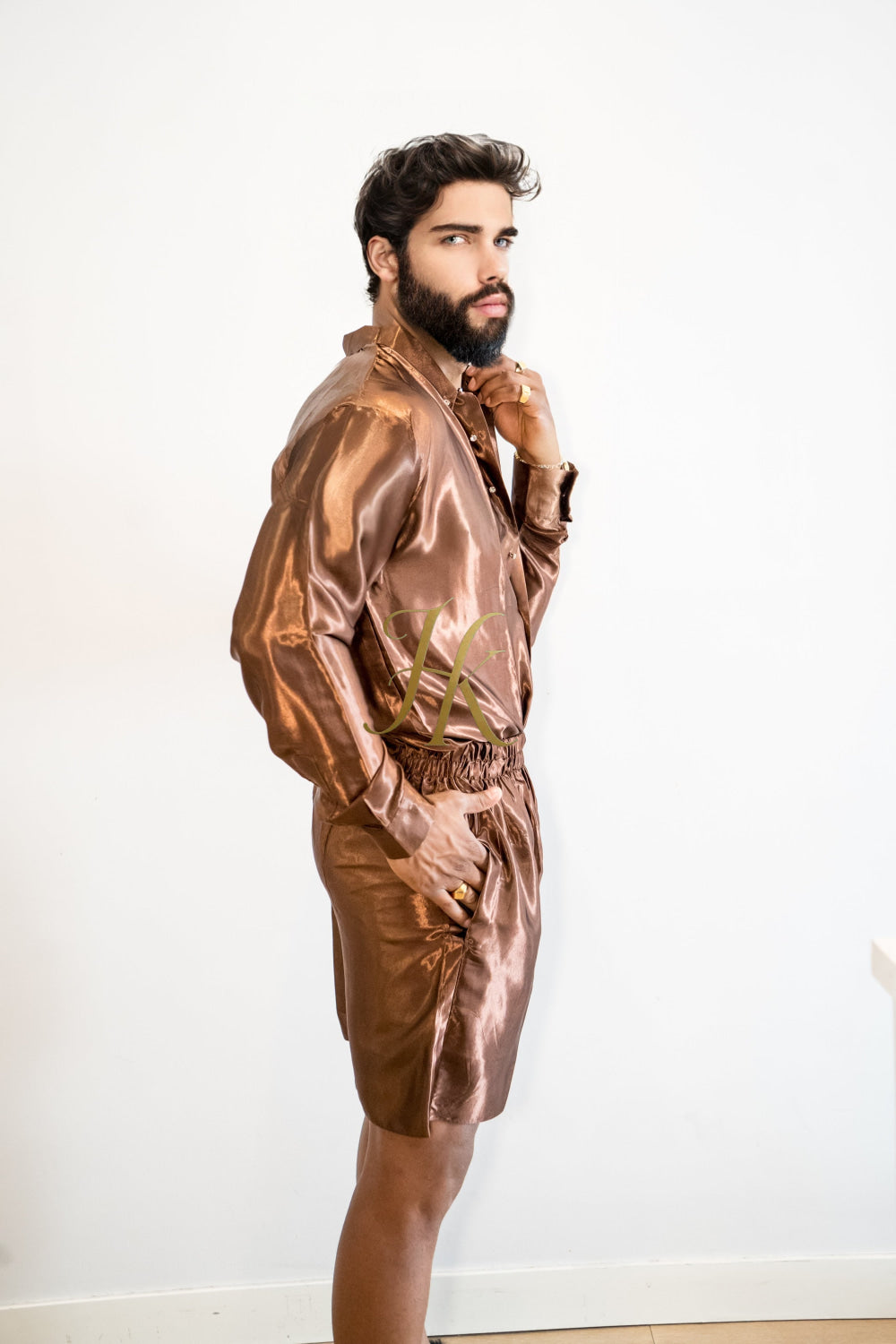 Handmade Luxury Silk shirt Set - Elevate Your Style with Vibrant Fashion - Stay Cool and Look Flawless All Summer Long - kayibstrore