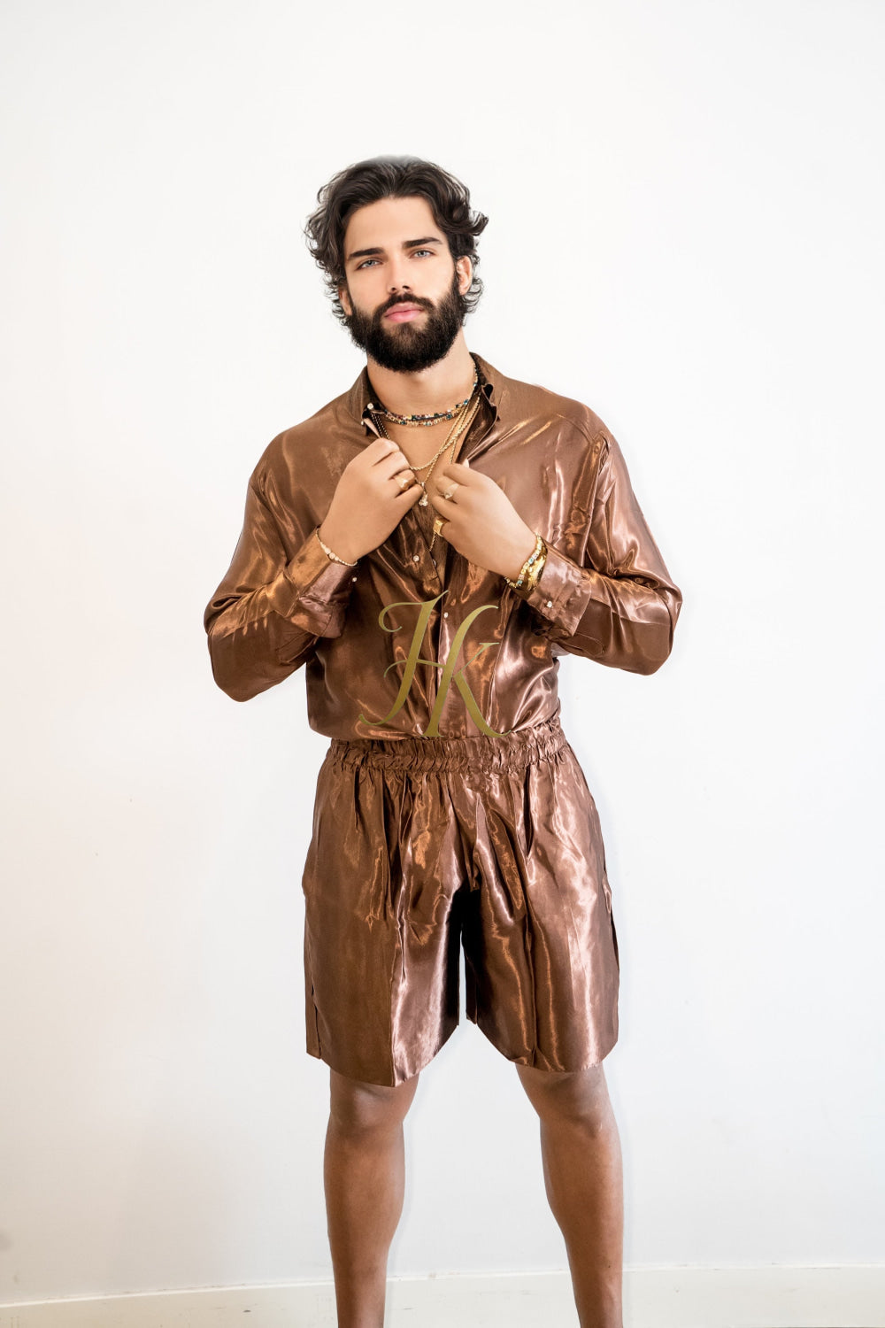 Handmade Luxury Silk shirt Set - Elevate Your Style with Vibrant Fashion - Stay Cool and Look Flawless All Summer Long - kayibstrore