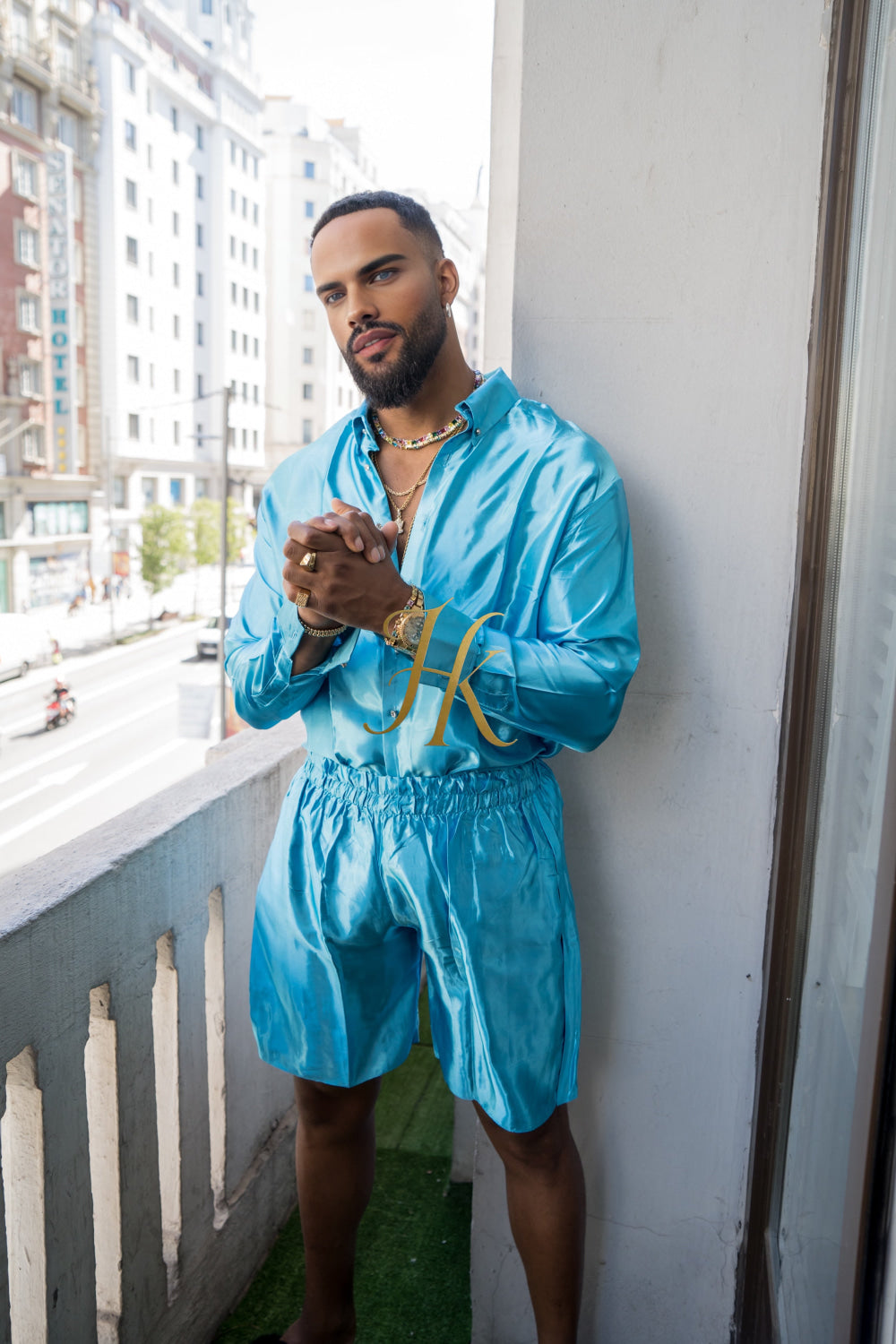 Men's Apparel Silk Shirt Set - Elevate Your Style with Pure Luxury - Hand-Sewn for Impeccable Quality - kayibstrore